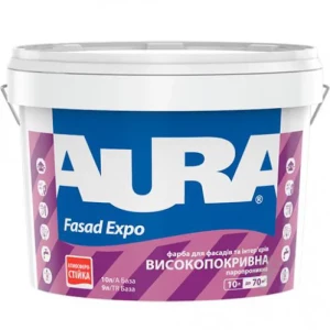 Краска фасадная AURA Fasad Expo 10л акриловая