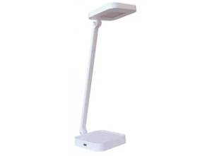 Лампа настольная LED Luxel TL-8W 8W 560Lm 4000K белая +.USB зарядка