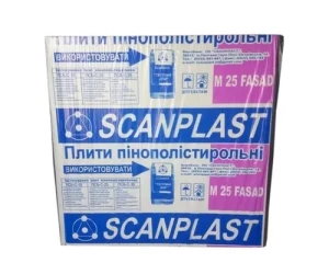 Пенопласт SCANPLAST М 25 Universal 1000*1000*50мм