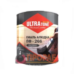 Эмаль алкидная для пола ДНЕПР-КОНТАКТ ULTRAtone ПФ-266 желто-коричневый 0,9 кг