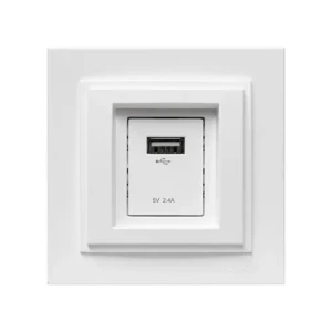 Розетка USB MONO ELECTRIC Despina белая 102-190005-177