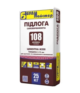 Самовыравнивающаяся смесь БУДМАСТЕР Доливка-108 25кг