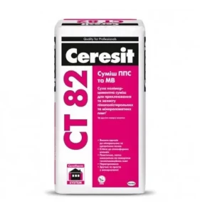 Клей для приклеивания и армирования CERESIT СТ-82 ППС/МВ 25кг
