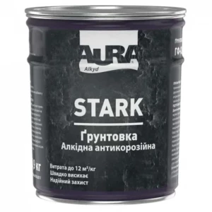 Грунтовка алкидная AURA Stark антикоррозионная 0,9 кг белая матовая