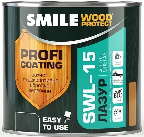 Лазурь SMILE SWL -15 0.75л орех 00-1606 Лазурь SMILE SWL -15 0.75л орех 00-1606
