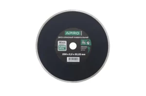 Диск алмазный по бетону APRO 230мм сплошной 830022