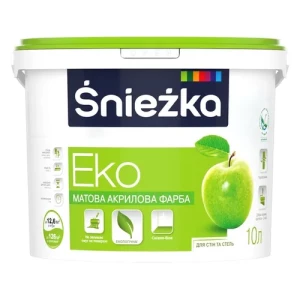 Краска водоэмульсионная SNIEZKA EKO матовая 14кг