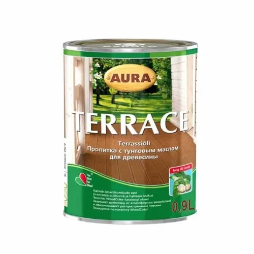 Масло для дерева AURA Terrace 0,9л. Масло для дерева AURA Terrace 0,9л.
