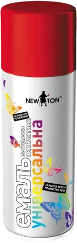 Эмаль NEWTON 400мл универсальная 3000 огненно-красная Эмаль NEWTON 400мл универсальная 3000 огненно-красная
