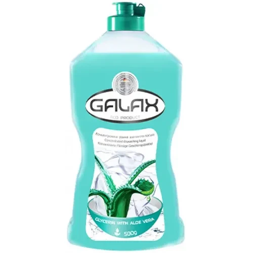 Средство для мытья посуды Galax концентрат 0,5л алоэ вера Средство для мытья посуды Galax концентрат 0,5л алоэ вера