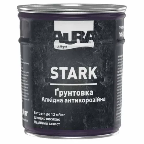 Грунтовка антикоррозионная AURA STARK красно-коричневая (2.8 кг) Грунтовка антикоррозионная AURA STARK красно-коричневая (2.8 кг)