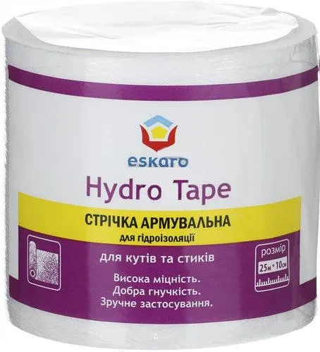 Скотч армированный ESKARO Hydro Tape 10см*25м Скотч армированный ESKARO Hydro Tape 10см*25м