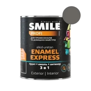 Краска молотковая SMILE 3 в 1 0,7л Антрацит