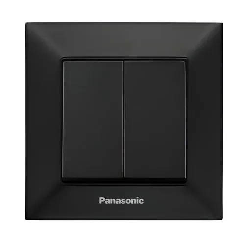 Выключатель 2-клав. черный Arkedia Slim Panasonic WNTC 0109-2BL Выключатель 2-клав. черный Arkedia Slim Panasonic WNTC 0109-2BL
