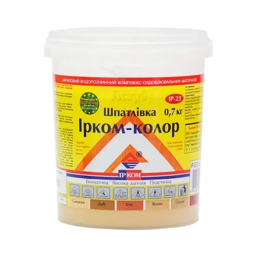 Шпаклевка "Ирком-Колор" для дерева 0,7кг ель Шпаклевка "Ирком-Колор" для дерева 0,7кг ель