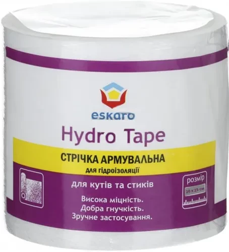 Скотч армированный ESKARO Hydro Tape 20см* 25м Скотч армированный ESKARO Hydro Tape 20см* 25м