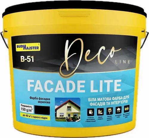 Краска фасадная Строймастер DECO LINE B-61 акриловая 5л Краска фасадная Строймастер DECO LINE B-61 акриловая 5л