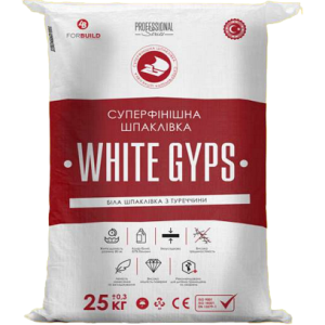 Шпаклевка WHITE GYPS финиш 25кг
