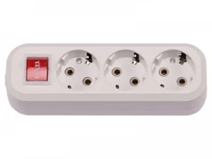 Колодка LUXEL 3-я из заземл. с преп. 7231