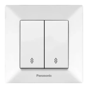 Выключатель 2-кл. проходной белый Arkedia Slim Panasonic WNTC0011-2WH-UA