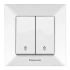 Выключатель 2-кл. проходной белый Arkedia Slim Panasonic WNTC0011-2WH-UA