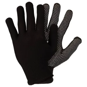 Перчатки трикотажные из ПВХ покр.Микроточка черные 8р SIGMA (9442941)