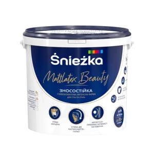 Краска латексная SNIEZKA Mattlatex Beauty для стен и потолков 10л\13,7 кг