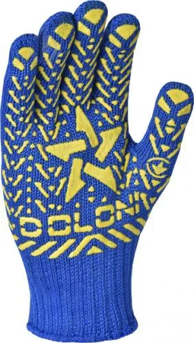 Перчатки DOLONI трикотажные со звездой синие (587) 16-030 Перчатки DOLONI трикотажные со звездой синие (587) 16-030