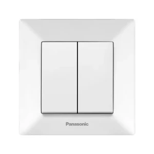 Выключатель 2-клав. белый Arkedia Slim Panaconic WNTC0009-2WH-UA