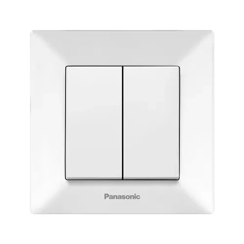 Выключатель 2-клав. белый Arkedia Slim Panaconic WNTC0009-2WH-UA Выключатель 2-клав. белый Arkedia Slim Panaconic WNTC0009-2WH-UA