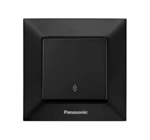 Выключатель 1-клав.черный Arkedia Slim Panasonic проходной WNTC 0103-2BL