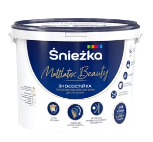 Краска латексная SNIEZKA Mattlatex Beauty для стен и потолков 5л\6,8кг
