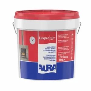 Краска AURA Luxpro ExtraMatt TR 0,9л акриловая бесцветная
