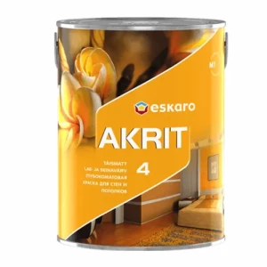 Краска ESKARO Akrit 4 0,95л белая глубокоматовая
