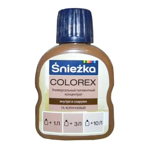 Краситель SNIEZKA Colorex 100мл 74 коричневый Краситель SNIEZKA Colorex 100мл 74 коричневый