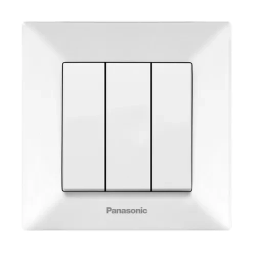 Выключатель 3-кл. белый Arkedia Slim Panasonic WNTC0015-2WH-UA, арт. 18312 (шт.) Выключатель 3-кл. белый Arkedia Slim Panasonic WNTC0015-2WH-UA, арт. 18312 (шт.)