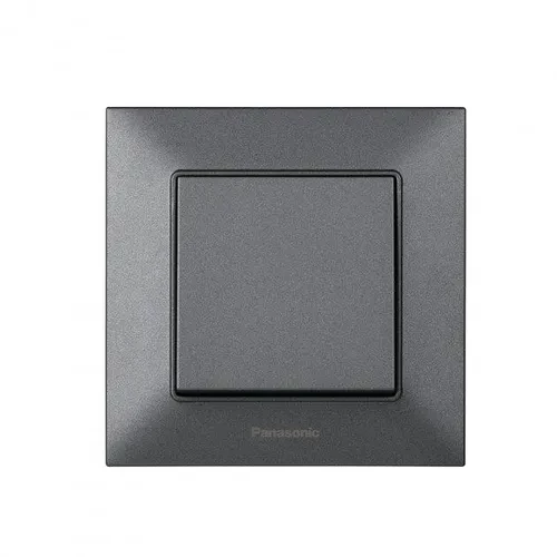 Выключатель 1-клав. дымчатый Arkedia Slim Panasonic WNTC 0001-2DG Выключатель 1-клав. дымчатый Arkedia Slim Panasonic WNTC 0001-2DG