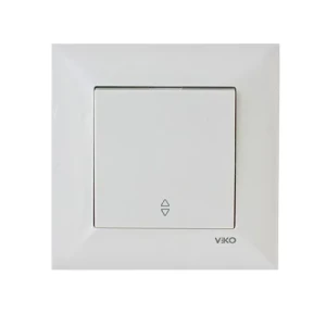 Выключатель VIKO Meridian 1-клавишный внутренний проходной крем
