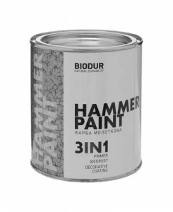 Краска молотковая 3 в 1 BIODUR Hammer Paint 0,7л 103 антично медная