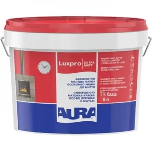 Краска AURA Luxpro ExtraMatt TR 9л акриловая бесцветная