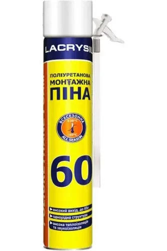 Пена монтажная ручная LACRYSIL 60 750мл Пена монтажная ручная LACRYSIL 60 750мл
