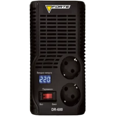 Стабилизатор напряжения FORTE DR600 500ВА Стабилизатор напряжения FORTE DR600 500ВА