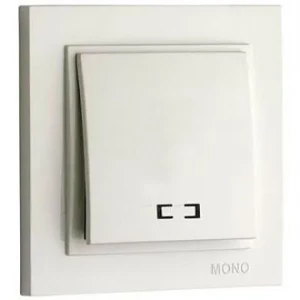 Выключатель MONO ELECTRIC Despina 1-й с подсветкой белый 102-190025-101