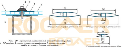 Профиль пластиковый Соединительный