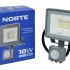 Прожектор NORTE 10W с датчиком движения 6500K 1-NSP-1221
