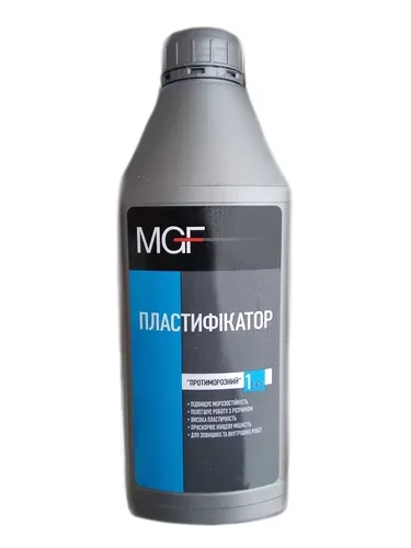 Пластификатор MGF противоморозный 1л. Пластификатор MGF противоморозный 1л.