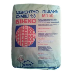 Цементно-песчаная смесь Бинекс 25 кг