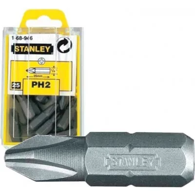 Бита STANLEY PH2 25мм 1-68-946 Бита STANLEY PH2 25мм 1-68-946