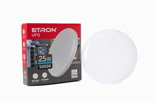 Светильник ЛЕД ETRON круг 1-EIP-911 UFO IP40 25W 5000К Светильник ЛЕД ETRON круг 1-EIP-911 UFO IP40 25W 5000К