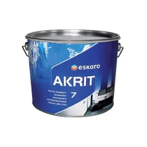 Краска ESKARO Akrit 7 2,85л белая шелковисто-матовая